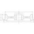 Колесо крановое К1Р-250х70 ГОСТ 28648-90